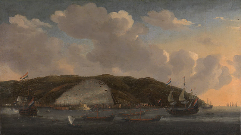 Vue d'Alger avec le navire de Ruyter 