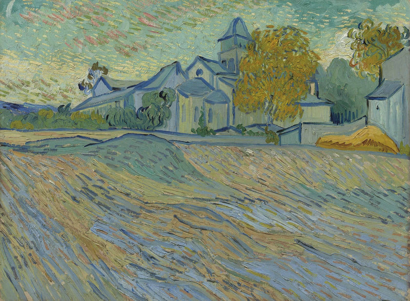 Widok na azyl i kaplicę św. Remigiusza - Vincent van Gogh