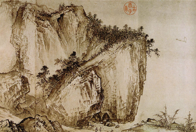 Vue claire et lointaine de rivières et de montagnes - Xia Gui