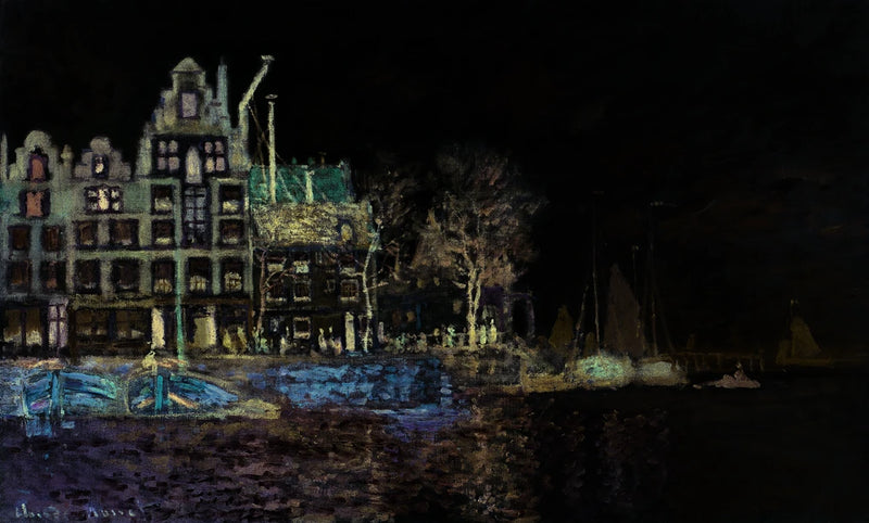 Widok na Amsterdam W303 - Claude Monet