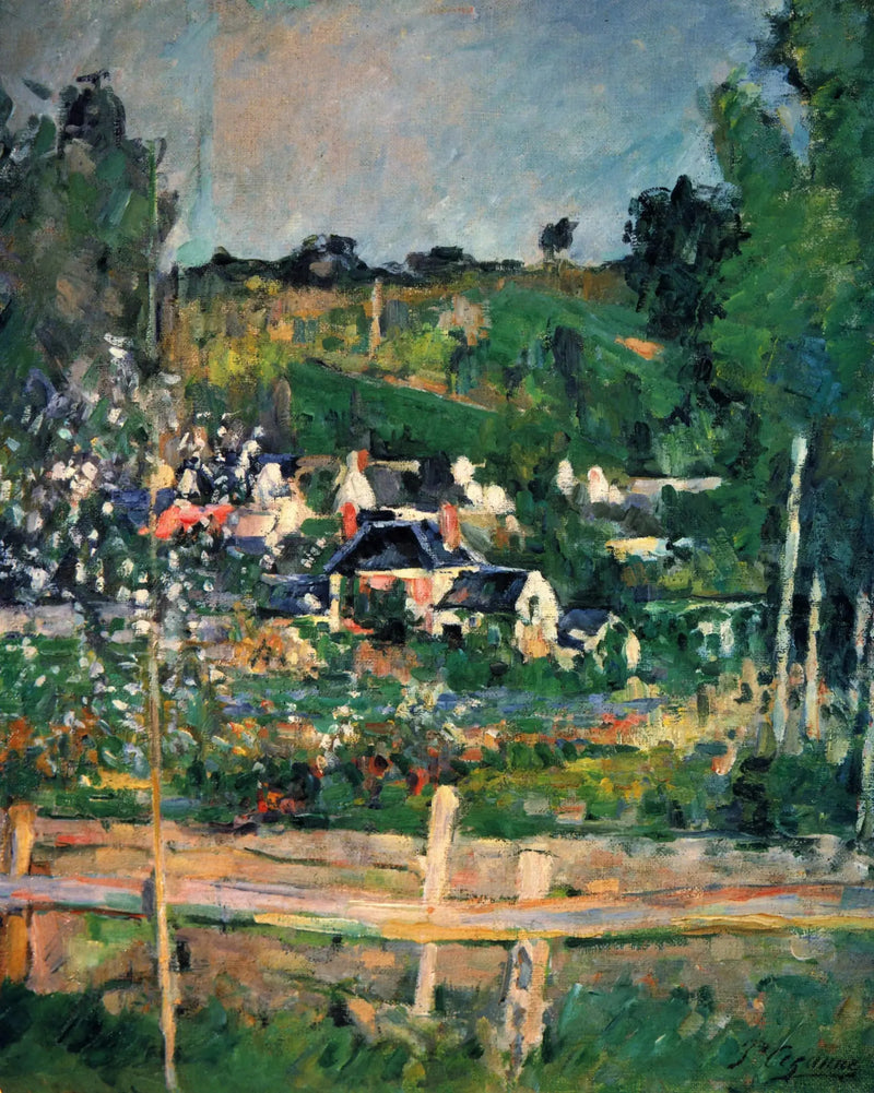 Widok na Auvers-sur-Oise – La Barrière - Paul Cézanne