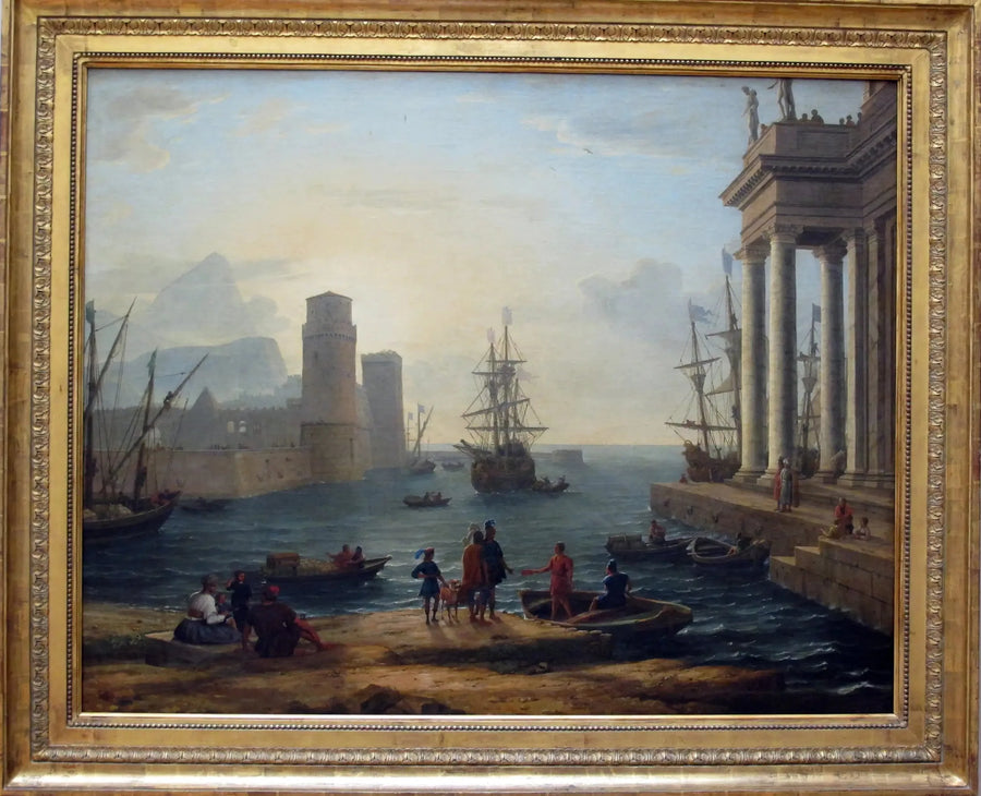 Widok na port morski, efekt mgły - Claude Lorrain