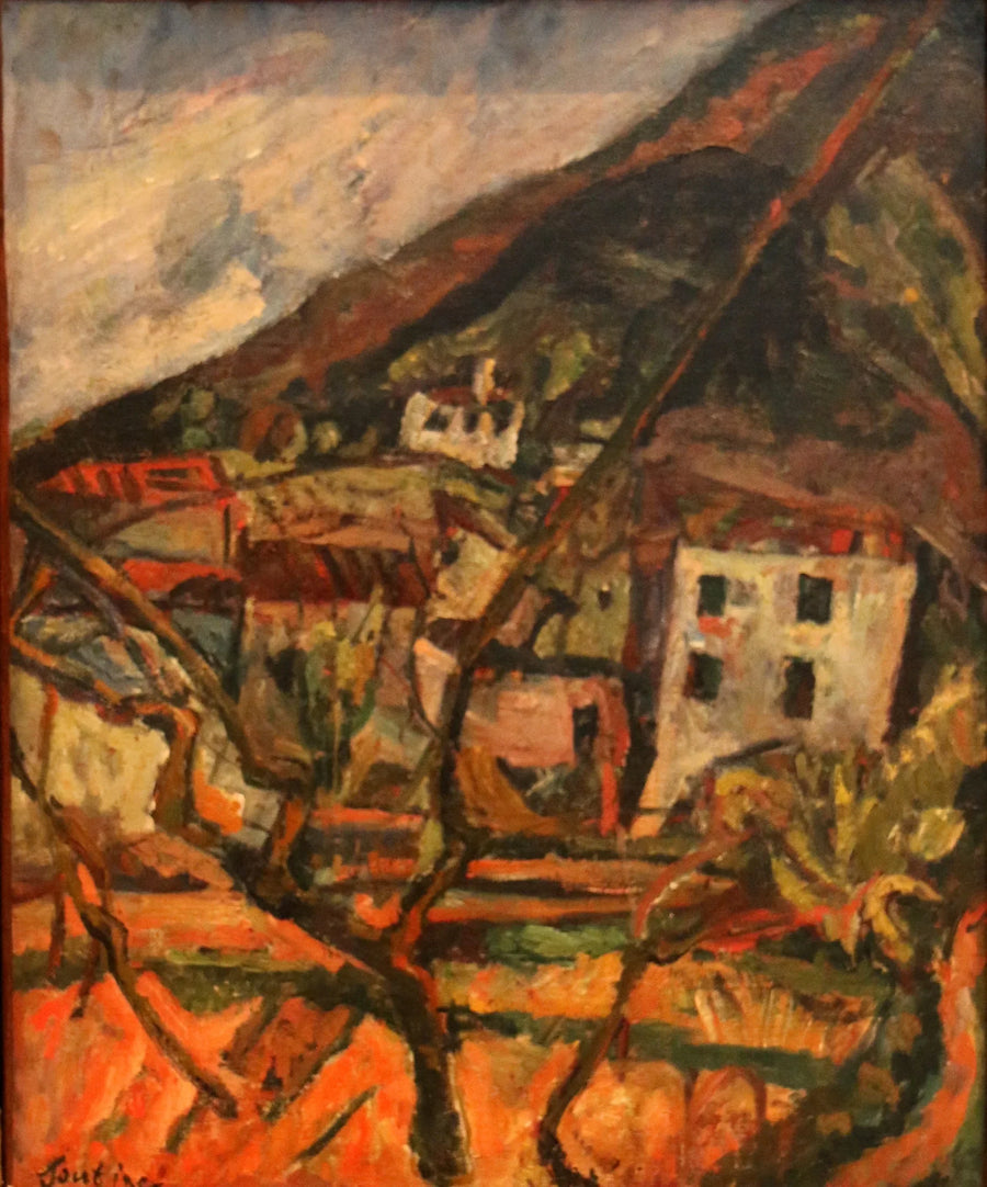 Widok na wioskę, Céret w Roussillon - Chaim Soutine