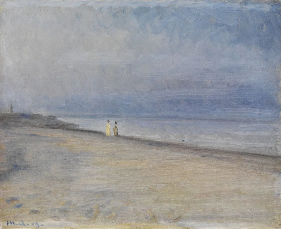 Widok na plażę - Michael Peter Ancher