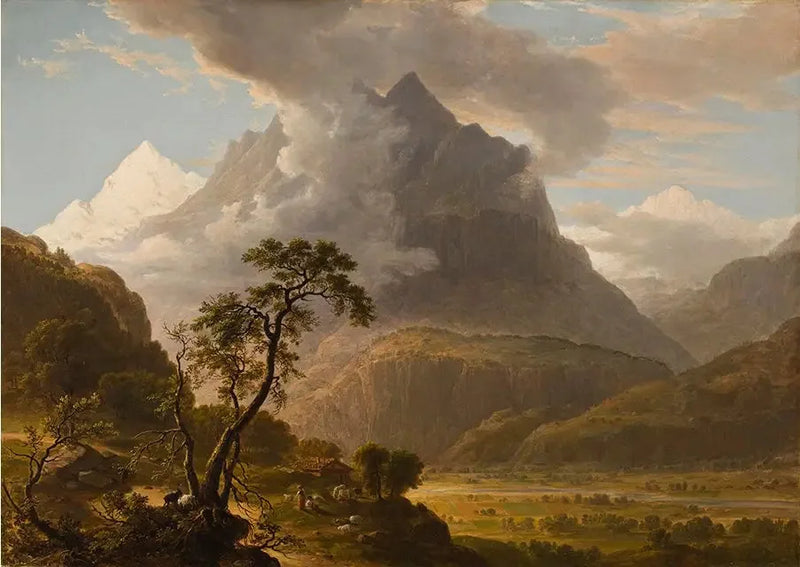 Widok na dolinę Oberhasle, Szwajcaria - Asher Brown Durand