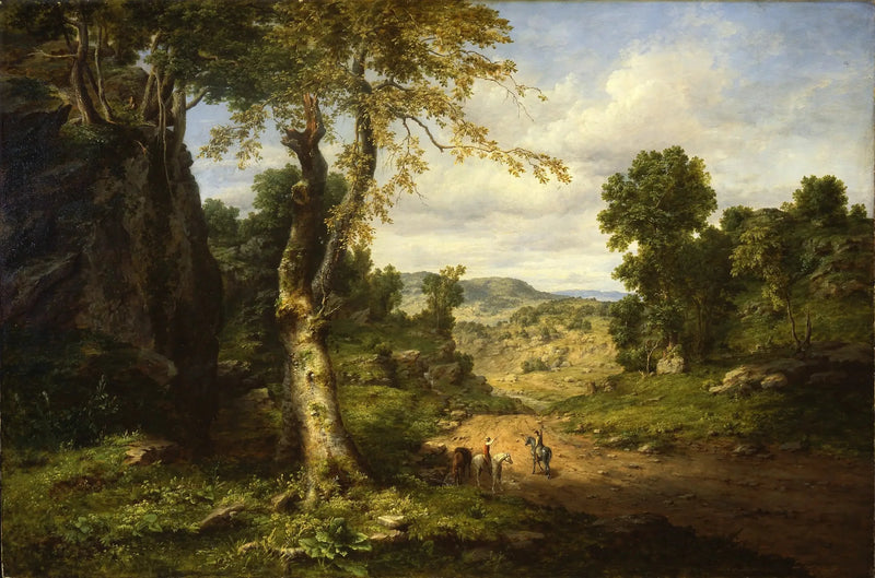 Widok na hrabstwo Berkshire w Massachusetts, rozpraszający się po burzy we wrześniu - George Inness