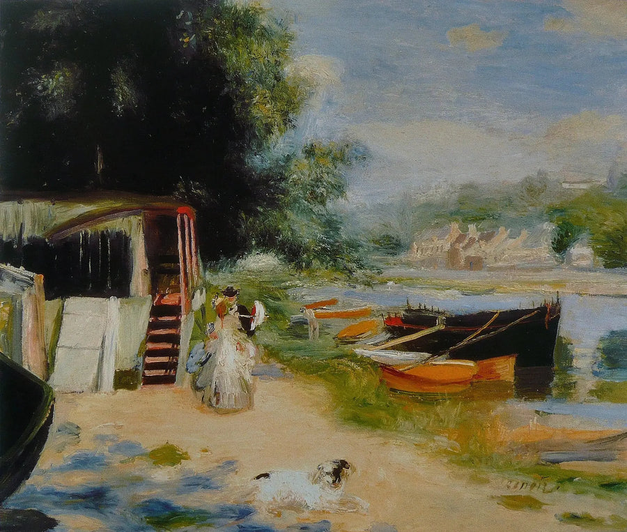 Widok na Bougival - Pierre-Auguste Renoir