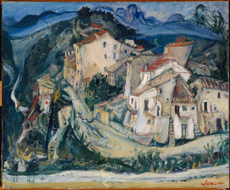 Widok na Cagnes - Chaim Soutine