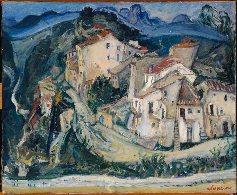 Widok na Cagnes - Chaim Soutine