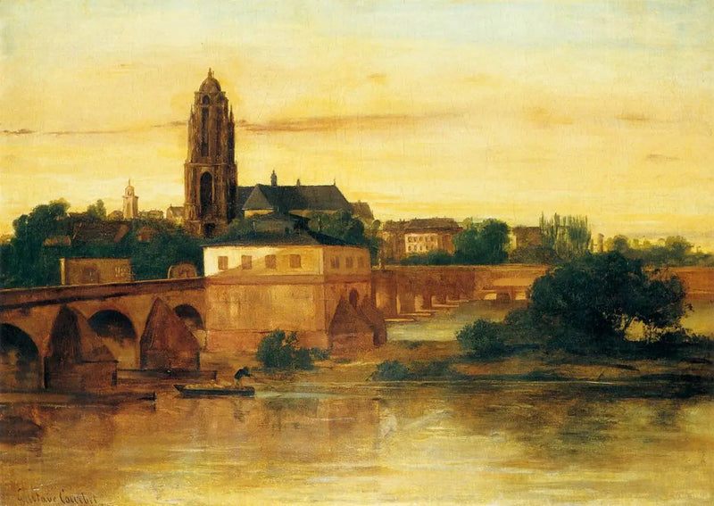 Widok na Frankfurt nad Menem - Gustave Courbet