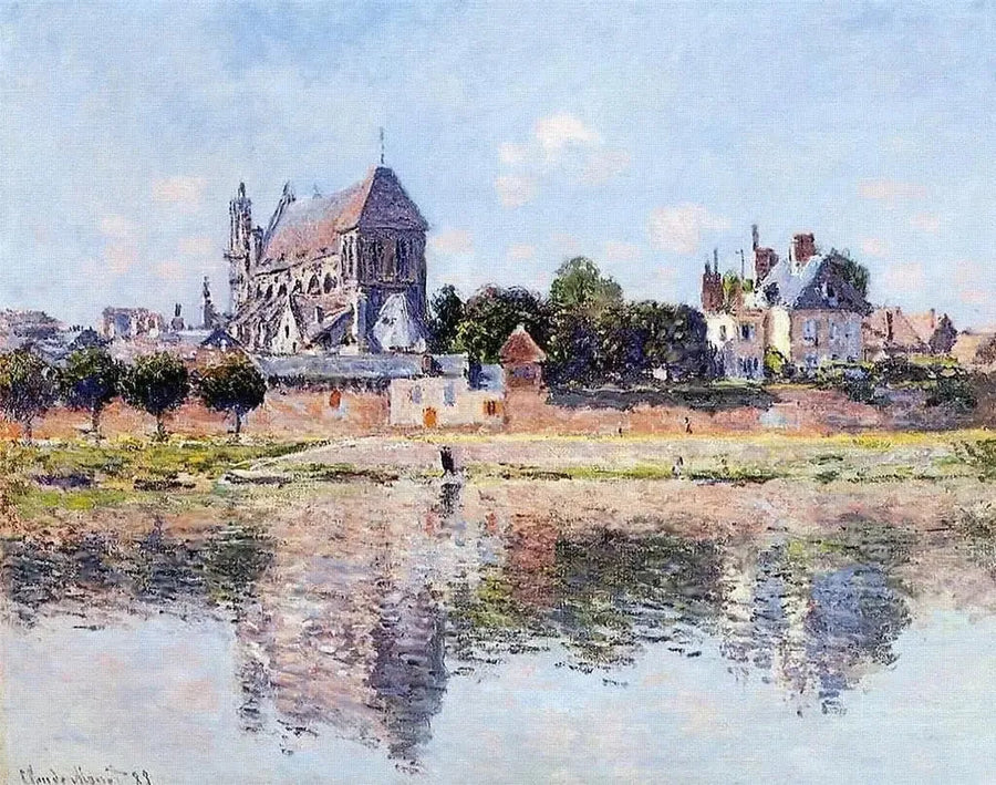 Widok kościoła w Vernon - Claude Monet