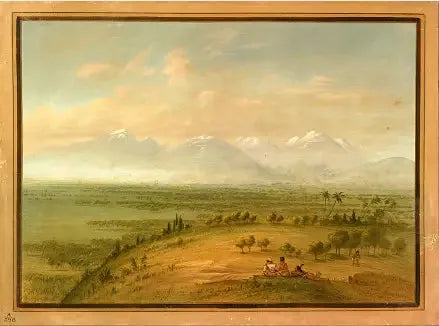 Widok na Pampa del Sacramento - George Catlin