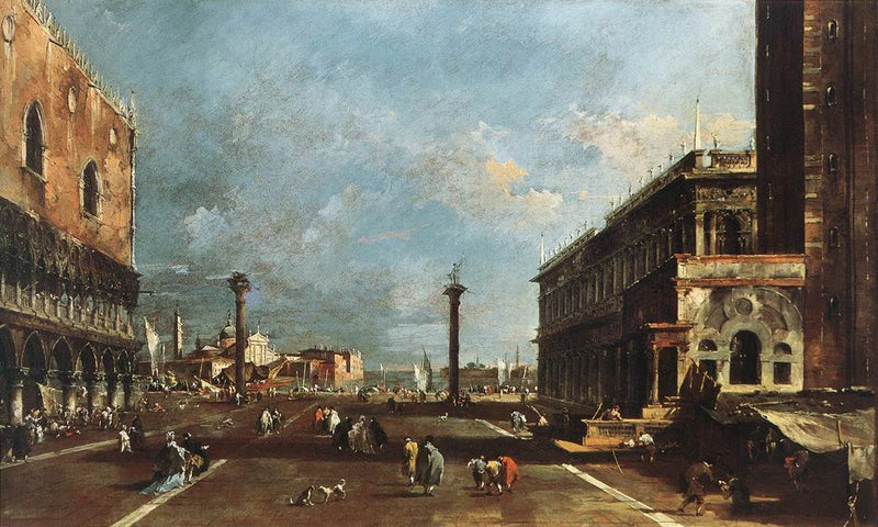 Widok na Piazzetta San Marco w kierunku San Giorgio Maggiore - Francesco Guardi