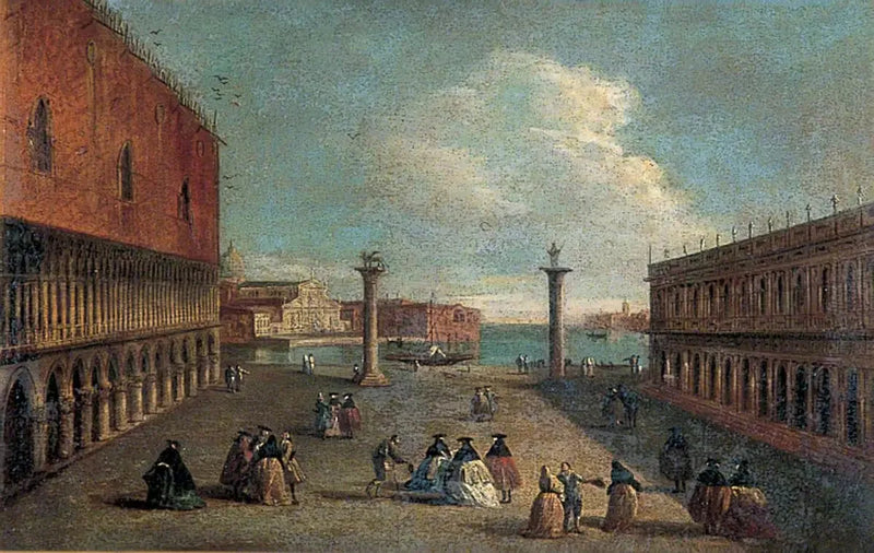 Widok na Piazzettę, Wenecja - Canaletto