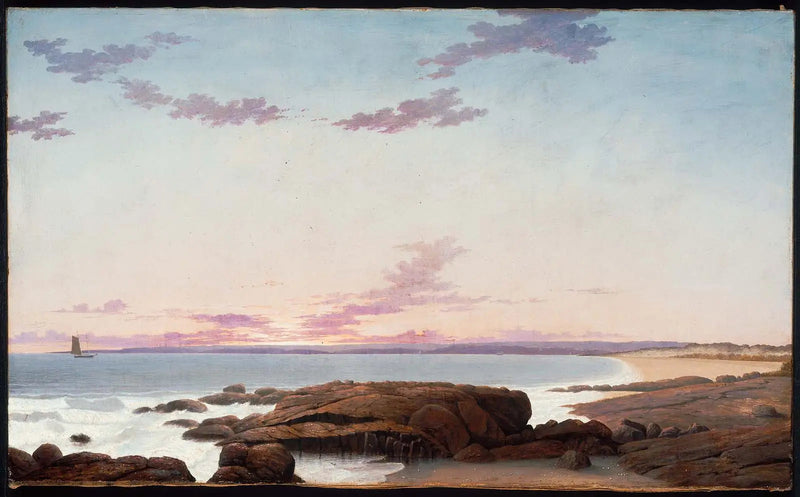 Widok na plażę Coffin - Fitz Henry Lane