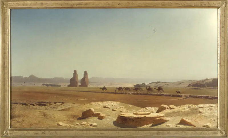 Widok na równinę Teb (Górny Egipt) - Jean-Léon Gérôme