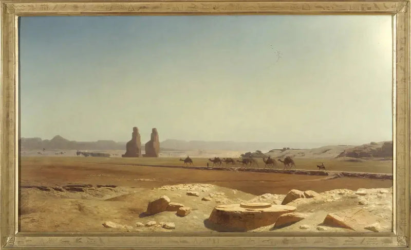 Widok na równinę Teb (Górny Egipt) - Jean-Léon Gérôme