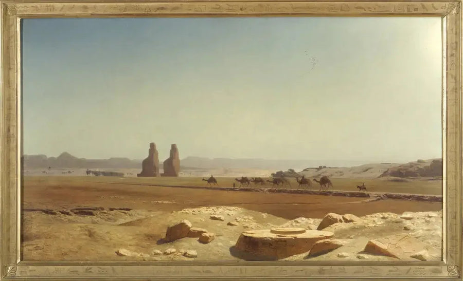 Widok na równinę Teb (Górny Egipt) - Jean-Léon Gérôme