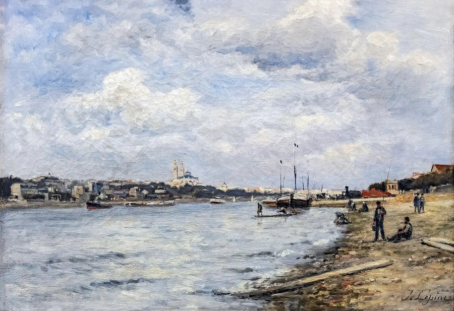 Widok na Sekwanę i Trocadéro; most de Grenelle - Stanislas Lépine