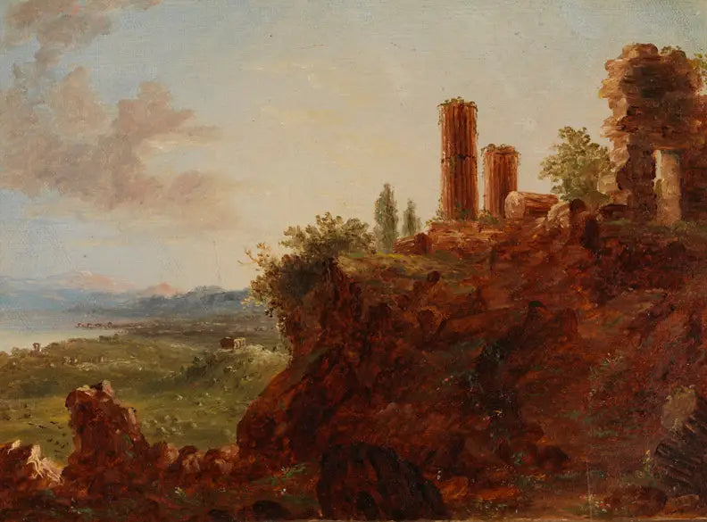 Widok na Sycylię - Thomas Cole