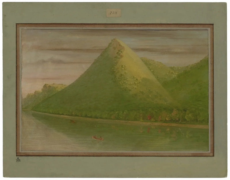 Widok na „Namiot Szczupaka” - George Catlin