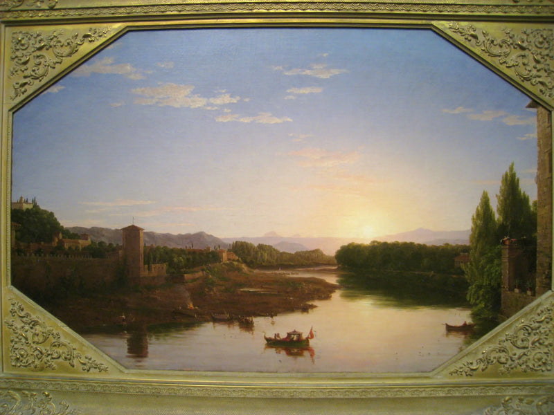 Widok na Arno, w pobliżu Florencji - Thomas Cole