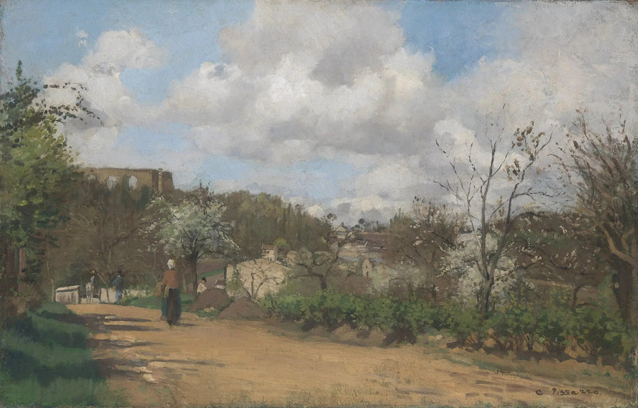 Widok Louveciennes - Camille Pissarro
