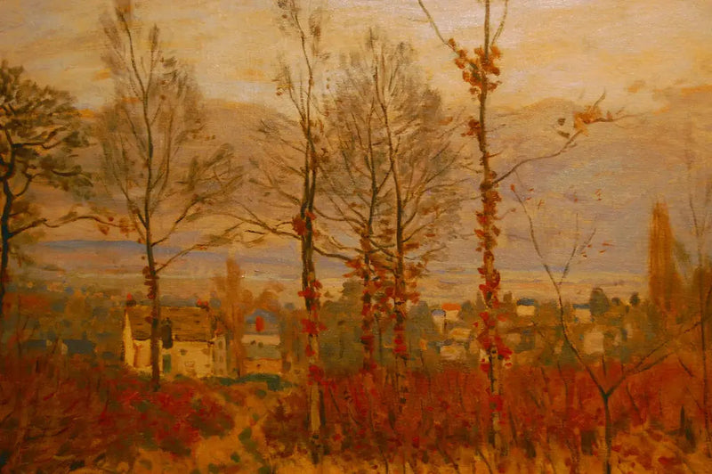 Widok Louveciennes jesienią - Alfred Sisley