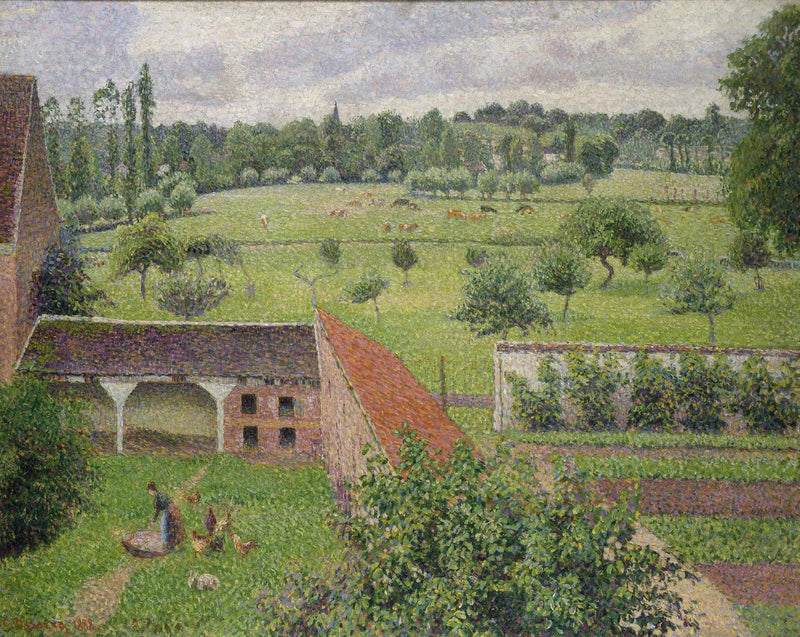 Widok z mojego okna, Éragny - Camille Pissarro