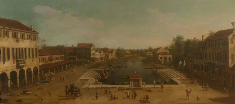 Widok na Mestre - Canaletto