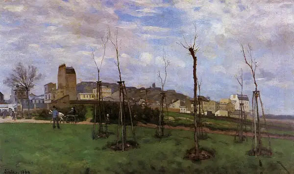 Widok na Montmartre, z Cité des Fleurs w Batignolles - Alfred Sisley