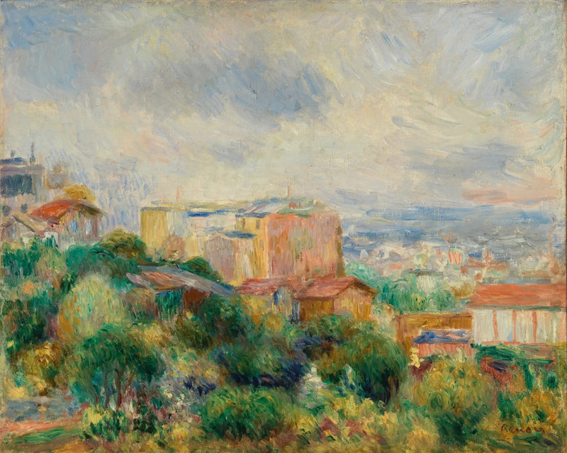 Widok na Montmartre - Pierre-Auguste Renoir