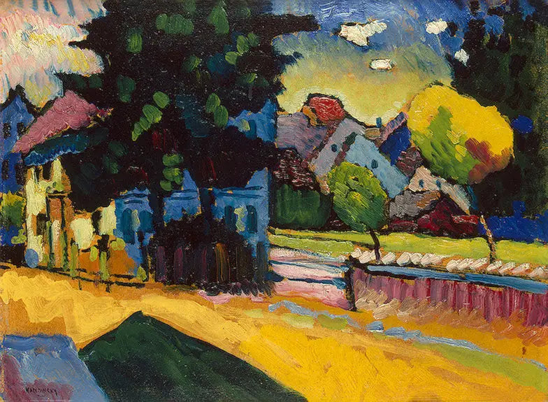 Widok na Murnau - Wasilij Kandinsky