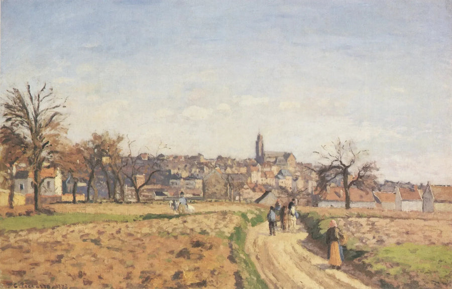 Widok Pontoise - Camille Pissarro