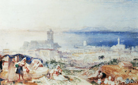 Vue de Rhodes - William Turner - Reproductions de tableaux et peintures haut de gamme