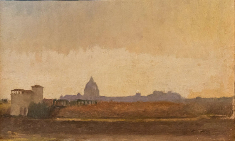 Widok Rzymu z brzegów Tybru - Edgar Degas