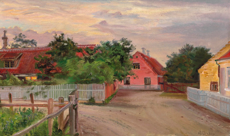 Widok ulicy z Skagen. - Anna Ancher
