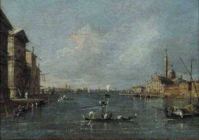 Widok na S. Giorgio Maggiore, Wenecja - Francesco Guardi