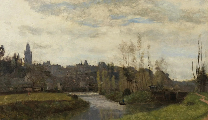 Widok na Saint-Lô - Jean-Baptiste Camille Corot
