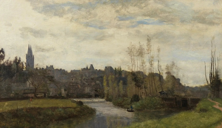 Widok na Saint-Lô - Jean-Baptiste Camille Corot