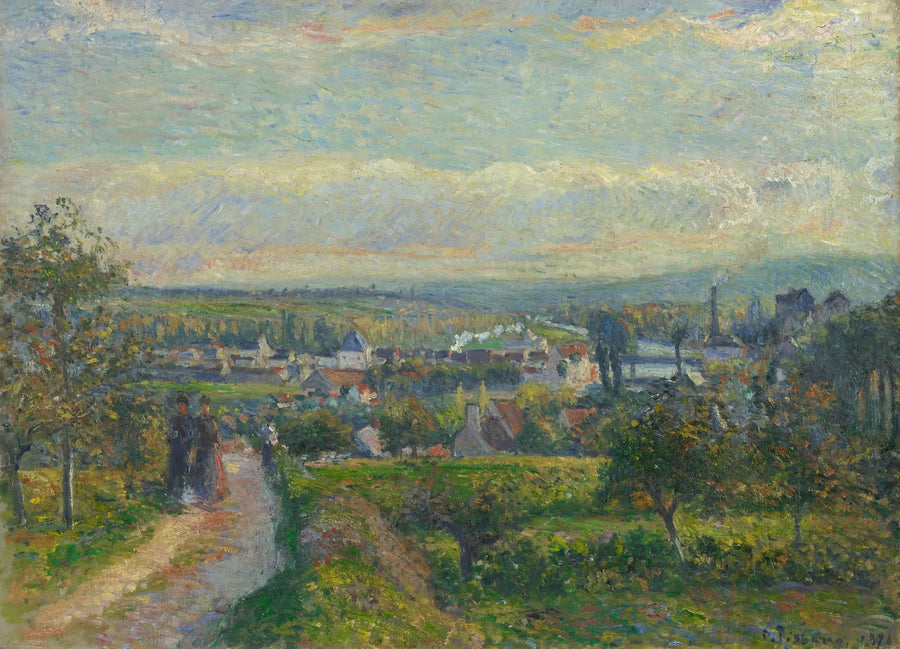 Widok na Saint-Ouen-l'Aumône - Camille Pissarro