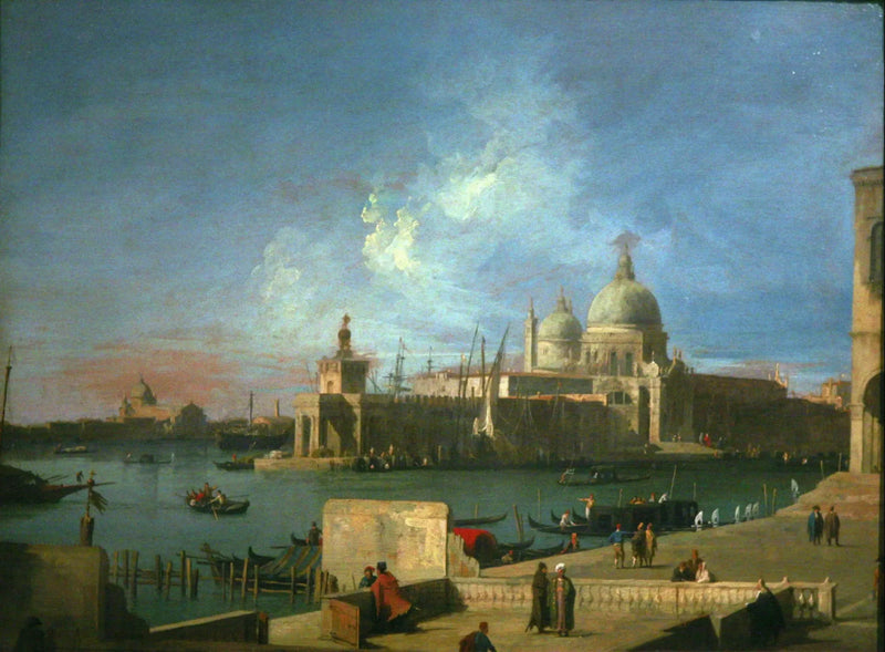 Widok na Santa Maria della Salute od wejścia do Wielkiego Kanału - Canaletto