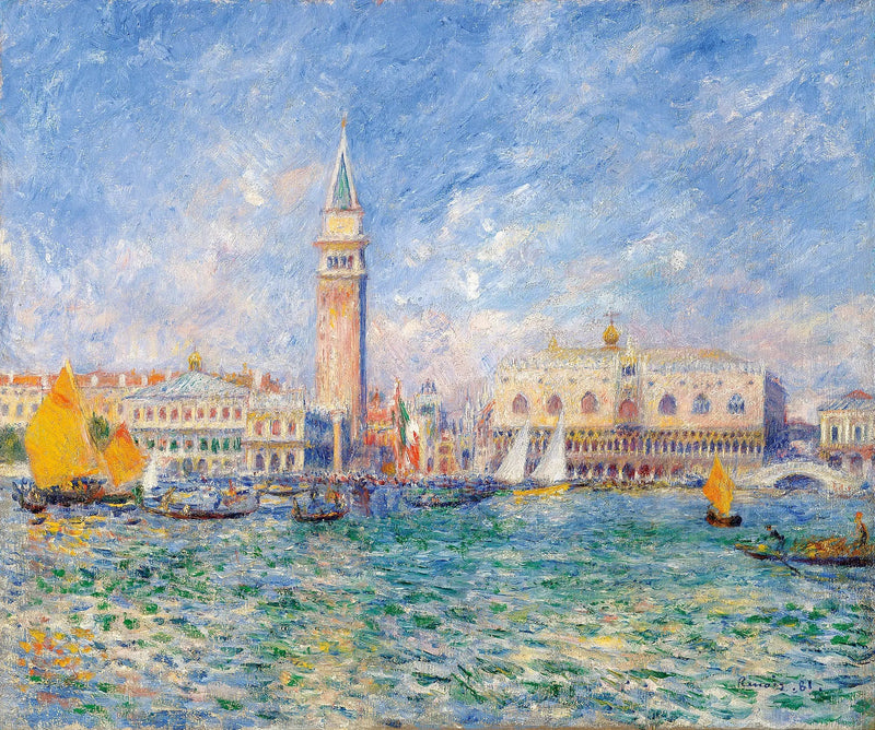 Widok Wenecji, pałac Dożów - Pierre-Auguste Renoir