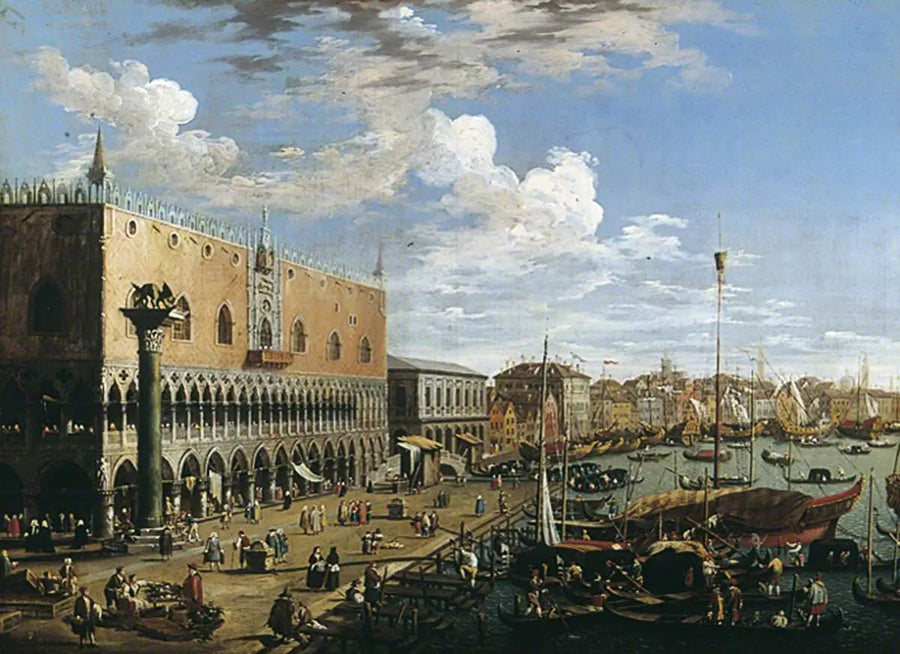 Widok na Wenecję, Pałac Dożów - Canaletto
