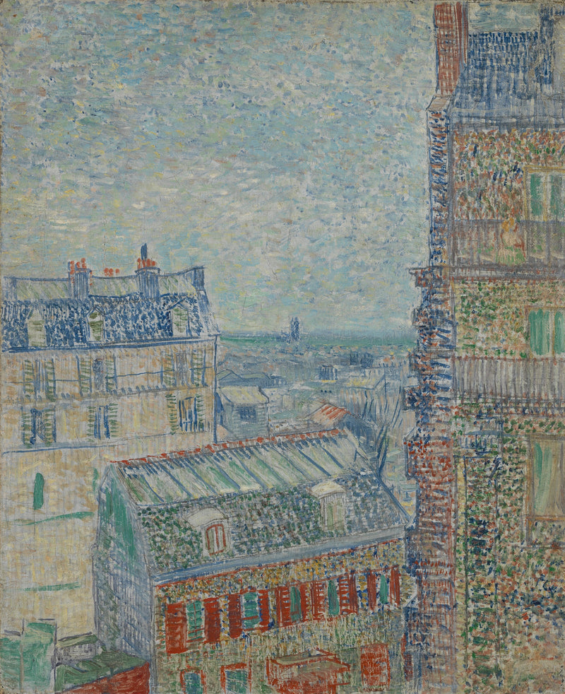 Widok na pokój artysty, ulica Lepic - Vincent van Gogh
