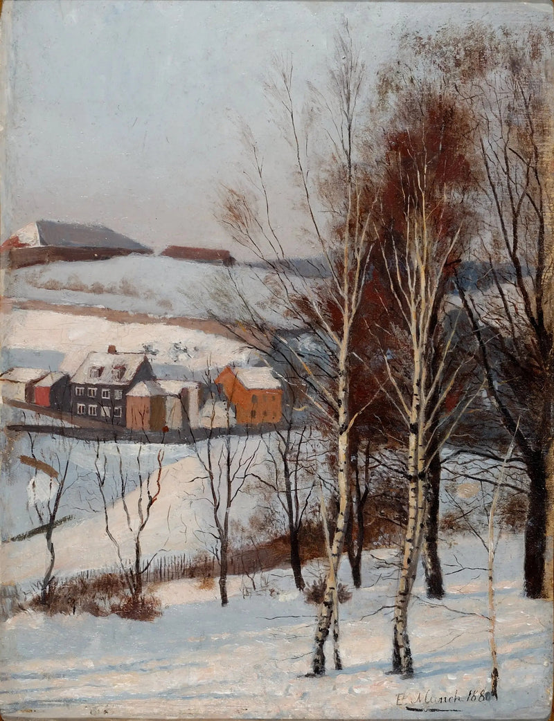 Widok z Fossveien - Edvard Munch