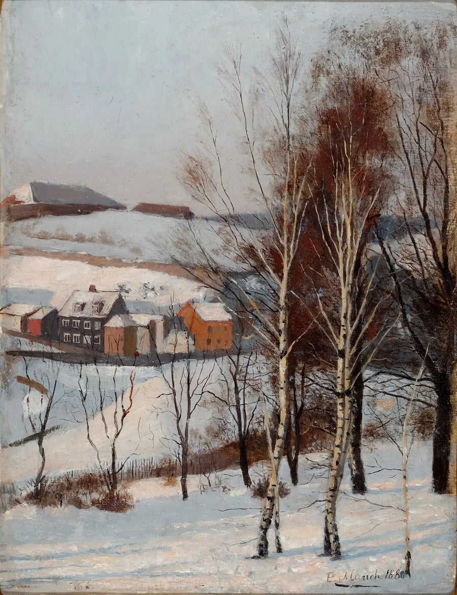 Widok z Fossveien - Edvard Munch