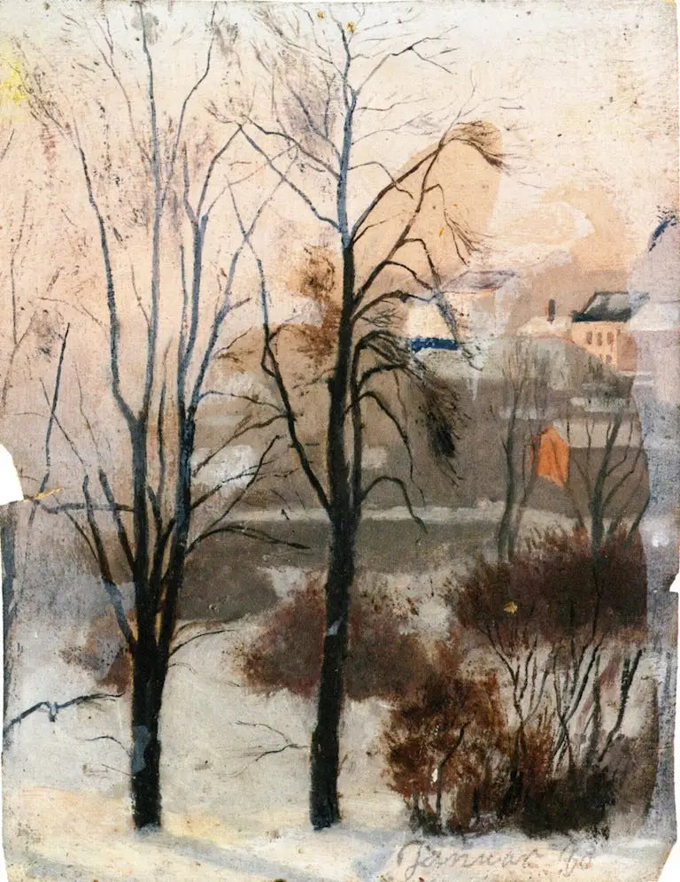 Widok z Fossveien - Edvard Munch
