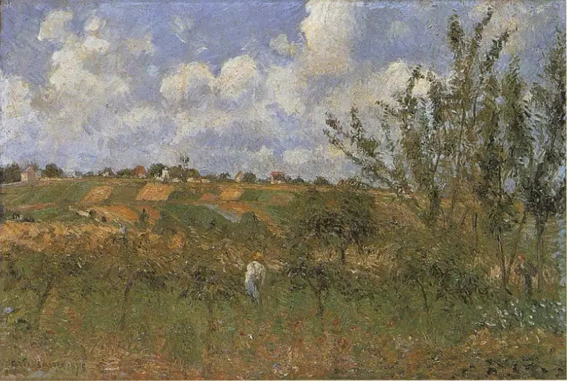 Widok z wybrzeża Gratte-Coqs, Pontoise - Camille Pissarro