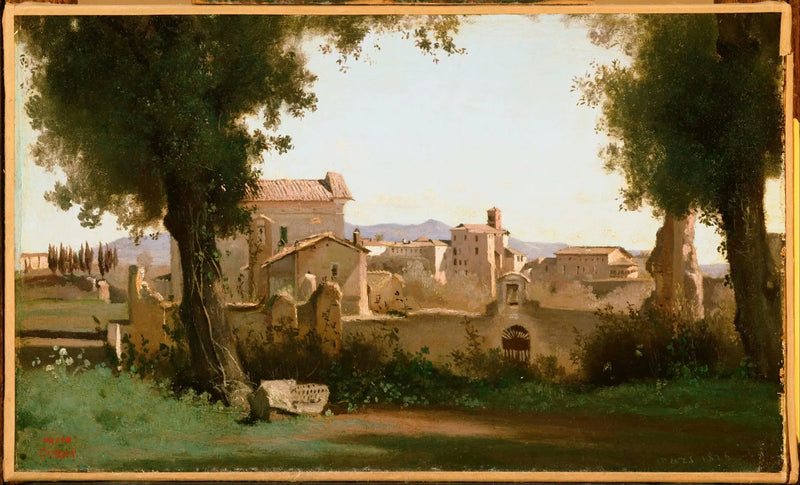 Widok z ogrodów Farnese - Jean-Baptiste Camille Corot